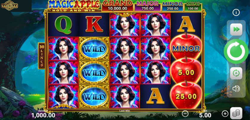 Magic Apple Slot has images based on the fairy tale Snow White